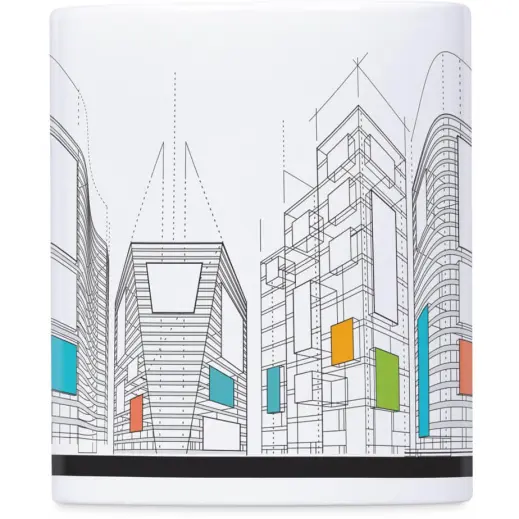 Altitude Mural Sublimation Ceramic Stationery Cup Branded Back